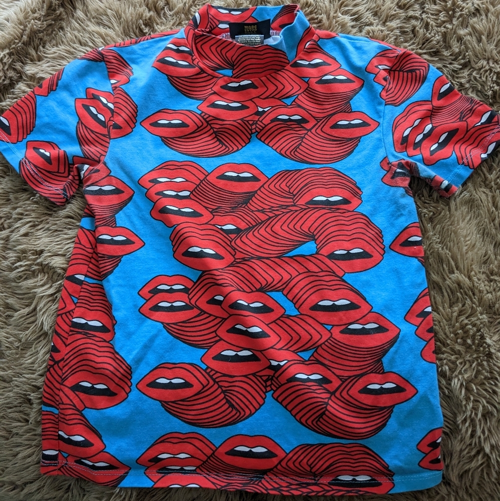 Nooworks mouths mock neck tee XS